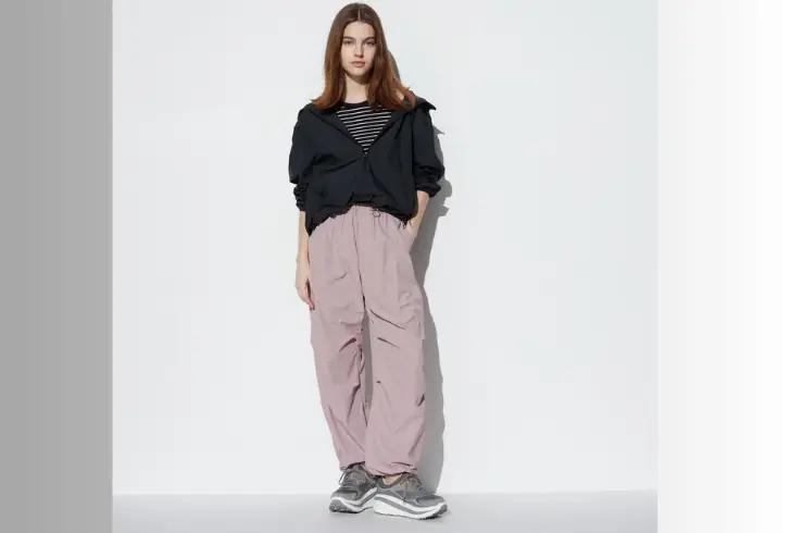 Parachute pants are a staple of 80s style clothing.