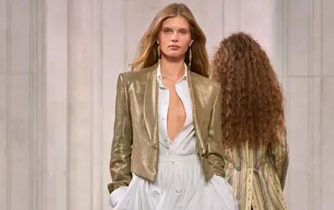 Ralph Lauren Upends Traditional Chic With Corsets, Fringe and Sharp Tailoring at NY Fashion Week