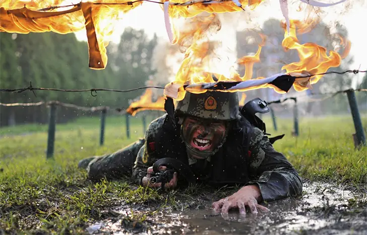 Chinese Paramilitary Police: Crawling Through a Fire Swamp