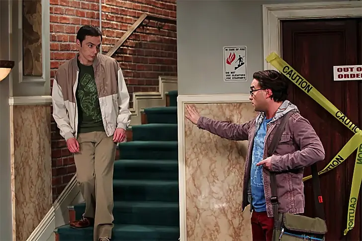 There is only one set of stairs.