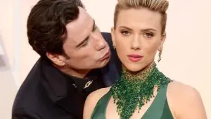 John Travolta Kissing Scar-Jo