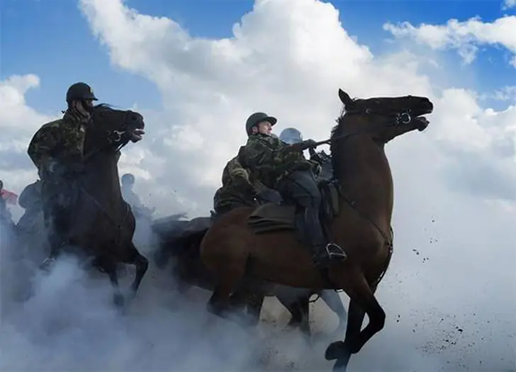 Dutch Royal Guard of Honor: Choke-Smoke Horse Riding